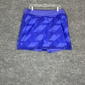 Nike Golf Tour Performance Womens Skort Size Large Purple Printed Activewear